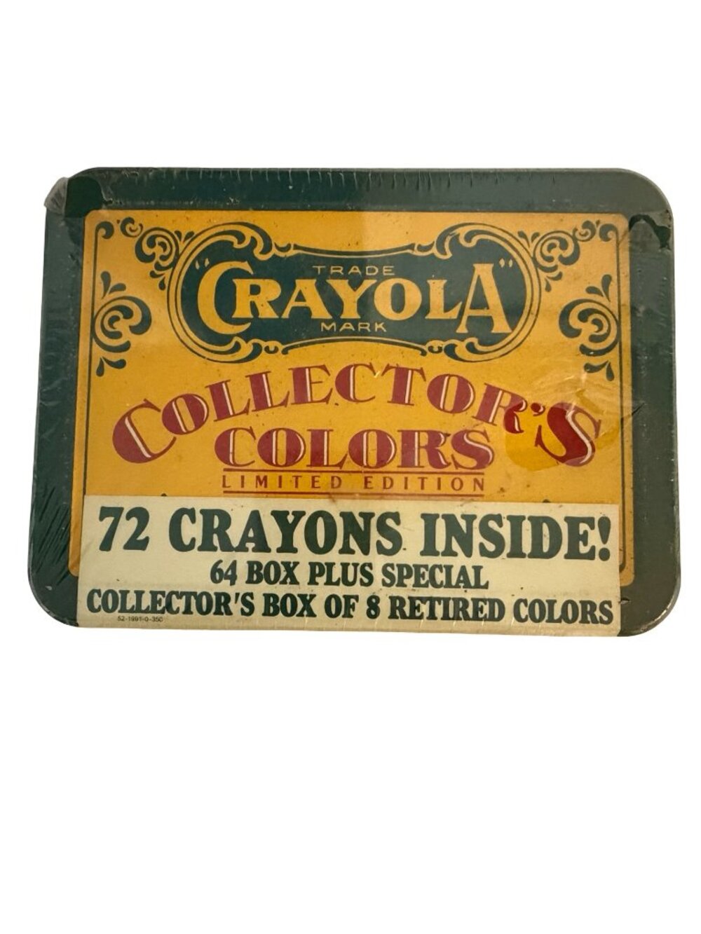 1991 Crayola Collector’s Colors Limited Edition Tin 72 Crayons NOS Sealed
